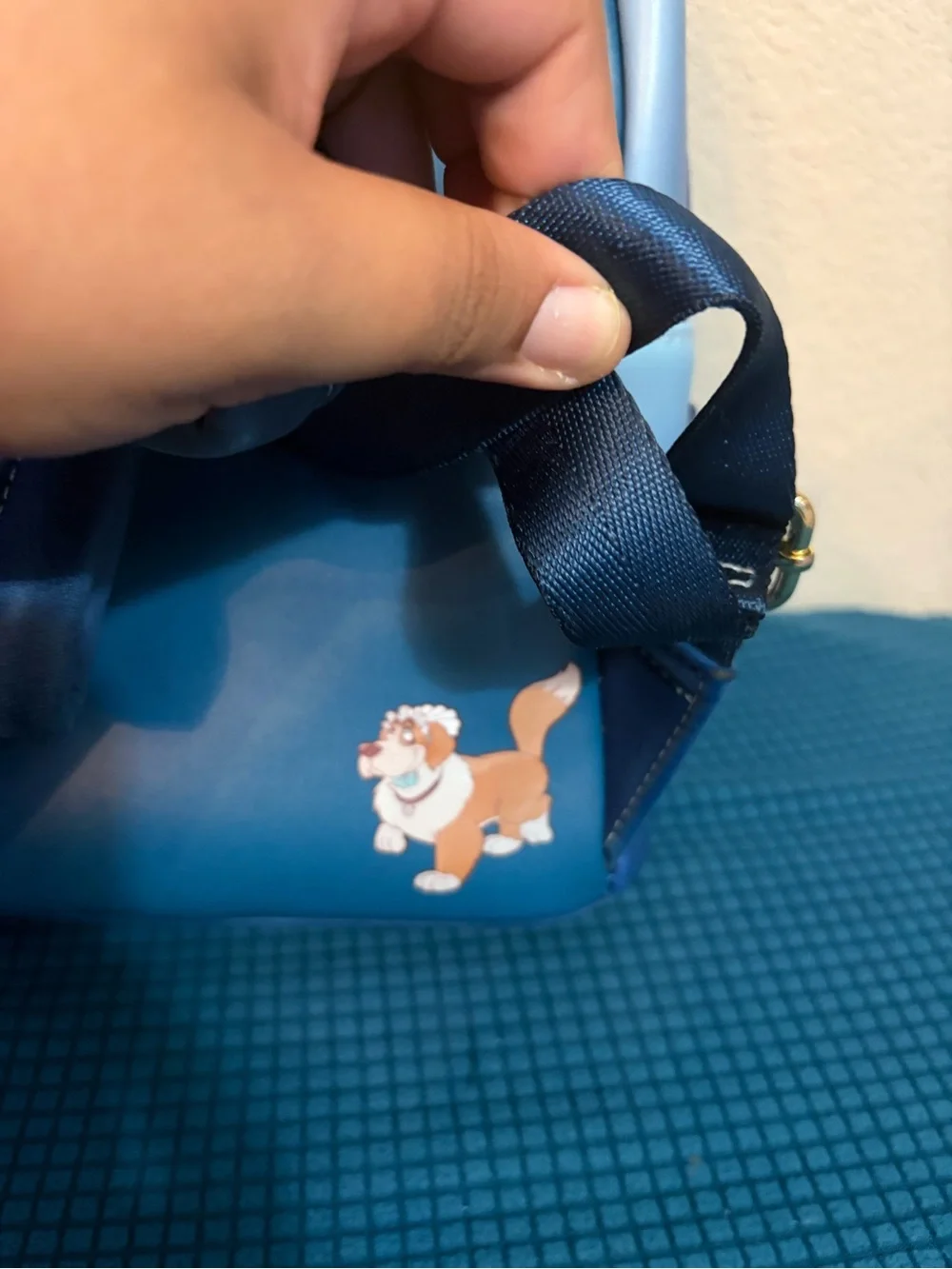 LoungeFly Peter Pan Moonlit Blue Mini Backpack